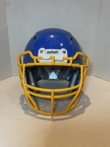 Schutt Vengeance VTD II Royal Blue Footabll Helmet w Yellow Facemask